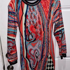 SHEIN Multicolor Abstract Print Dress box Ao